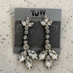 Rhinestones Dangle Earrings